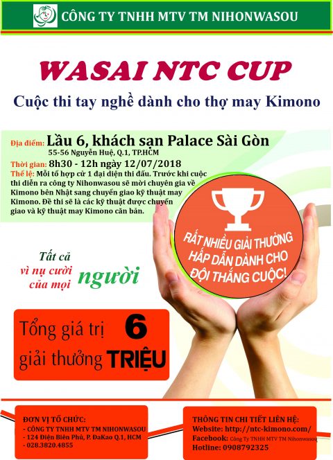 THÔNG BÁO VỀ CUỘC THI TAY NGHỀ KIMONO – WASAI NTC CUP